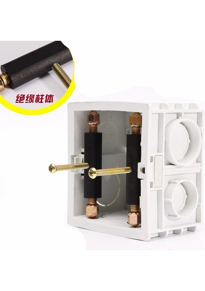 Adet Anahtar Priz Kaset Vida Destek Çubuğu 86MM Duvara Montaj Anahtar Kutusu Gizli Stash Tamir Vidası Elektrik Aksesuarları Aracı (Yurt Dışından)