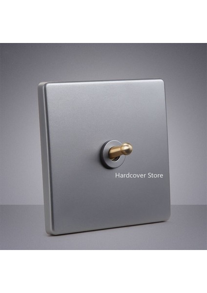 Yüksek Kaliteli Ev Geliştirme Gümüş Gri Retro Kolu 2 Yollu Geçiş Anahtarı Duvar Işık Anahtarı 86 Tipi Güç Anahtarı Priz (Yurt Dışından) fiyatları