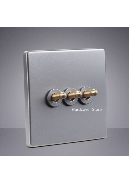 Yüksek Kaliteli Ev Geliştirme Gümüş Gri Retro Kolu 2 Yollu Geçiş Anahtarı Duvar Işık Anahtarı 86 Tipi Güç Anahtarı Priz (Yurt Dışından) modelleri