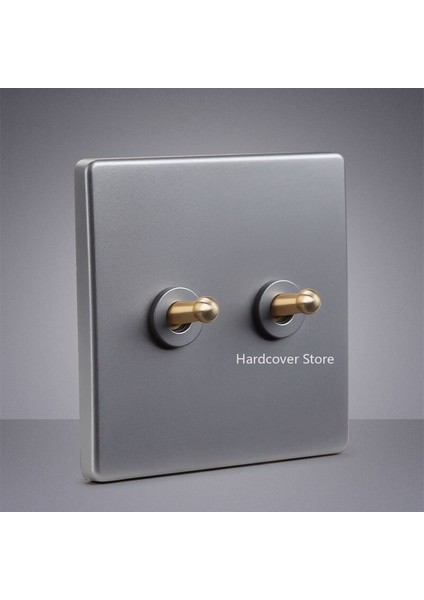 Yüksek Kaliteli Ev Geliştirme Gümüş Gri Retro Kolu 2 Yollu Geçiş Anahtarı Duvar Işık Anahtarı 86 Tipi Güç Anahtarı Priz (Yurt Dışından) fırsatları