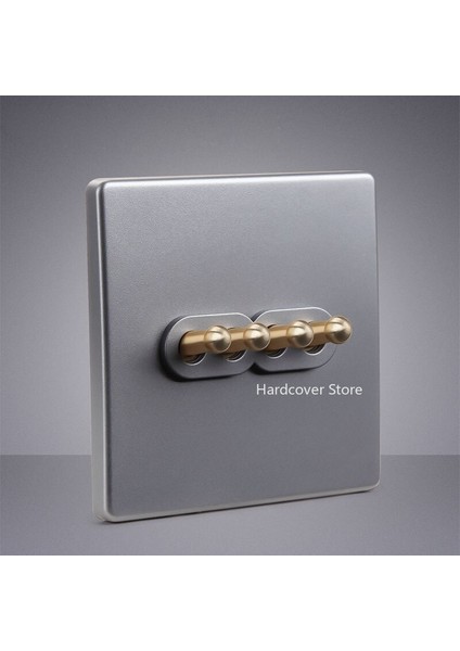 Yüksek Kaliteli Ev Geliştirme Gümüş Gri Retro Kolu 2 Yollu Geçiş Anahtarı Duvar Işık Anahtarı 86 Tipi Güç Anahtarı Priz (Yurt Dışından) indirimleri