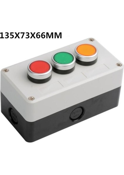 Düğme Anahtarı Kontrol Kutusu Plastik El Tipi Kendi Kendine Başlayan Düğme Su Geçirmez Kutu Elektrik Endüstriyel Acil Durdurma Anahtarı I (Yurt Dışından)