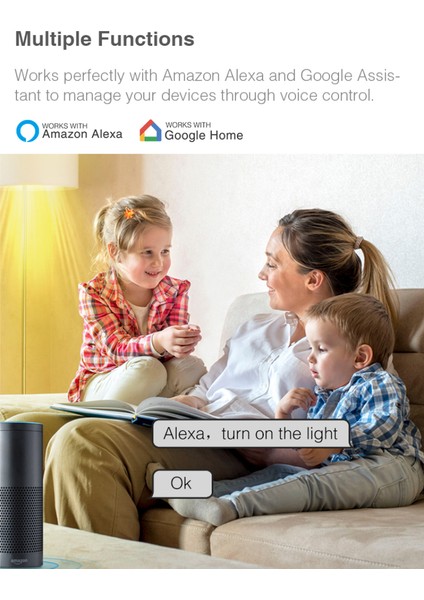 16 A Tuya Wifi Akıllı Soket Ses Kontrolü Ev Asistanı ile Çalışır Elektrik Tüketim Takibi (Yurt Dışından)