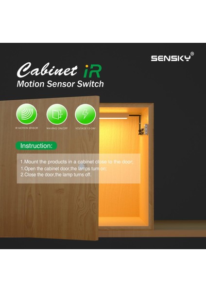 Sensky Dc 12V 24V 3A Ir Kabin Sensörü Anahtarı Mini Anahtar Modülü LED Şerit Işık Lambası (Yurt Dışından) indirimleri