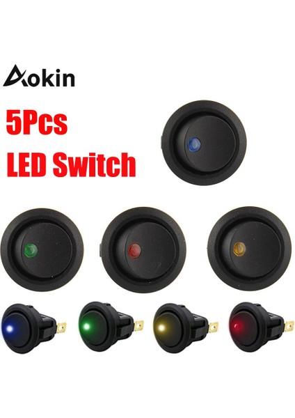 Adet LED Anahtarı 3 Pin On-Off Rocker Anahtarı 12 V LED Rocker Anahtarı LED Nokta Işık LED Aydınlatmalı Araba Dashboard Dash Tekne Geçiş (Yurt Dışından) fiyatları