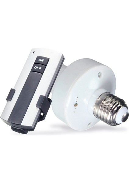 Işık Anahtarı Uzaktan Kumanda Anahtarı E27 Vida Duy Ampul Tutucu Kapak Soketi 220 V Kablosuz Denetleyici On/off Jq (Yurt Dışından)