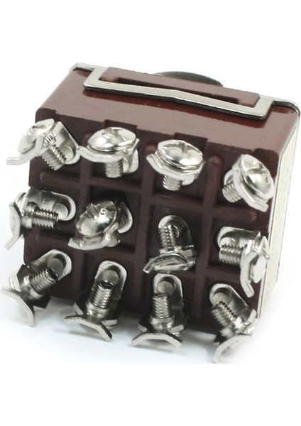 Thgs-Ac 380V 10A Açık/kapalı/açık 3 Pozisyonlu 12 Pinli Kilitlemeli Geçiş Anahtarı 4pdt (Yurt Dışından)