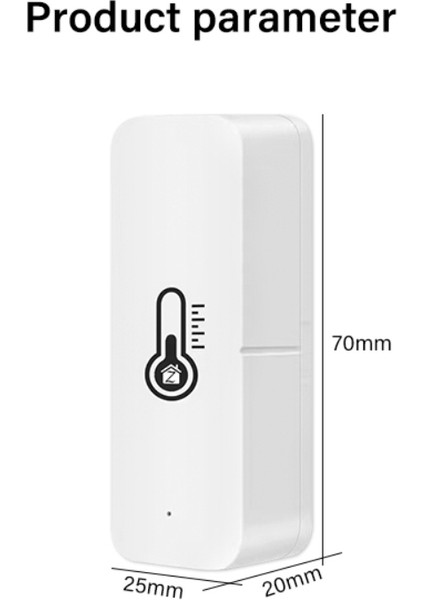 Tuya Zigbee Akıllı Sıcaklık ve Nem Sensörü Akülü Zigbee Akıllı Ev Güvenliği Alexa Google Home ile Çalışır (Yurt Dışından)