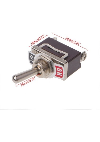 Ağır Hizmet Spst 2pin 2 Terminal 10A Ac 250V Açık/kapalı Basmalı Geçiş Anahtarı E-TEN1021 (Yurt Dışından)