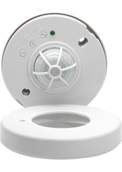 Yüksek Hassasiyetli Ayarlanabilir 360 Derece Tavan Pır Hareket Sensörü 3 Dedektörlü 110V 220V LED Işık Anahtarı (Yurt Dışından) indirimleri