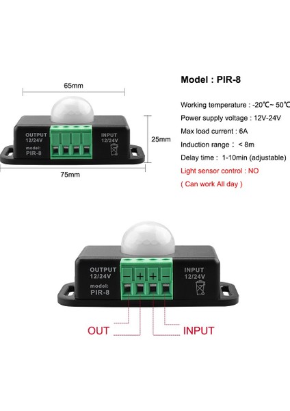 Hareket Sensörü Işık Anahtarı 5V 12V 24V Pır Hareket Sensörü Hareketi Aktif LED Şerit Için Satılan Ücretsiz Kaynak Aksesuarları (Yurt Dışından) fırsatları
