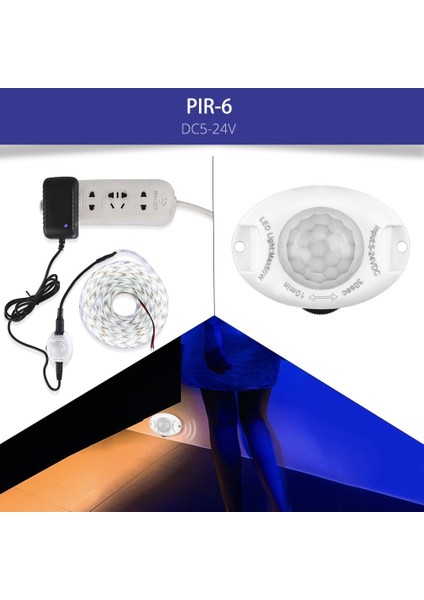 Hareket Sensörü Işık Anahtarı 5V 12V 24V Pır Hareket Sensörü Hareketi Aktif LED Şerit Için Satılan Ücretsiz Kaynak Aksesuarları (Yurt Dışından) indirimleri