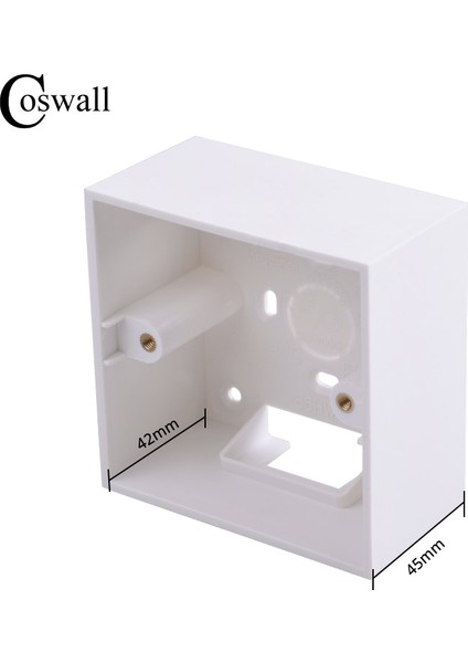 Coswall 42MM Derinleştirmek Kalınlaştırmak Harici Montaj Kutusu 86MM * 86MM * 45MM Duvar Anahtarları ve Prizler Için Duvar Sur Dışı Için Geçerlidir (Yurt Dışından)