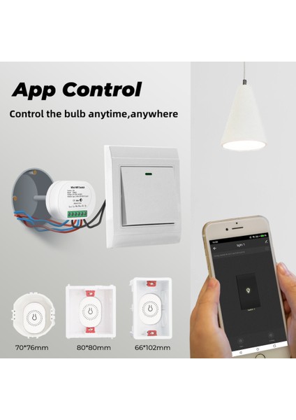 Tuya 16A Wifi + RF433 Mhz Akıllı Anahtar Dört Kontrol Yöntemi Kablosuz Akıllı Anahtarlar App Uzaktan Kumanda Ses Kontrolü Tuya Alexa Google Home ile Çalışın (Yurt Dışından) fırsatları