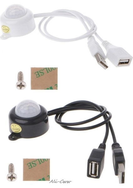 USB LED Işık Şeridi Anahtarı DC5-24V Insan Vücudu Kızılötesi Pır Hareket Sensörü Anahtarı (Yurt Dışından)
