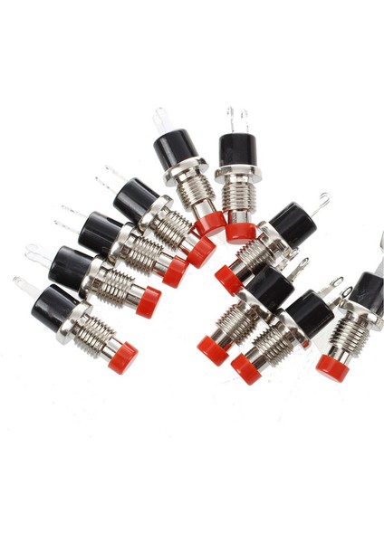 10 Adet Kırmızı Başlıklı Spst Anlık Mini Buton Anahtarı ve 5 Adet El Feneri Silindirik 3 x Aaa Pil Plastik Tutucu Kutu (Yurt Dışından) modelleri