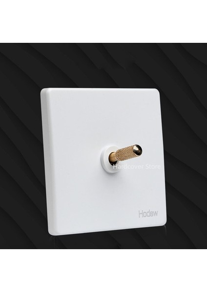 Yüksek Kaliteli 86 Tipi Retro Beyaz Duvar Lambası Pirinç Geçiş Anahtarı 1-4 Gang Tek Çift Kontrol LED Işık Anahtarı 10A 220 V (Yurt Dışından)