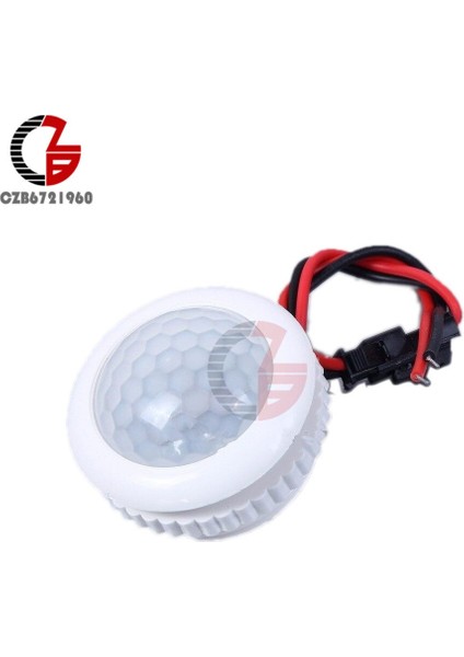 Ac 220V Insan Indüksiyon Anahtarı LED Tavan Işık Pır Hareket Sensörü Anahtarı Downlight Ir Kızılötesi Ampul 3-6m Algılama 20S Gecikme 50Hz (Yurt Dışından)