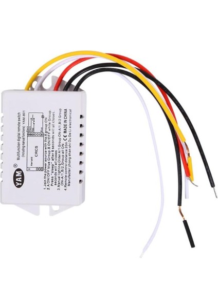 Dijital Kablosuz Duvar Uzaktan Kumandalı Anahtar Alıcı 3 Portlu Kablosuz Uzaktan Kumanda Anahtarı Açık/kapalı 220 V Lamba Işığı (Yurt Dışından)