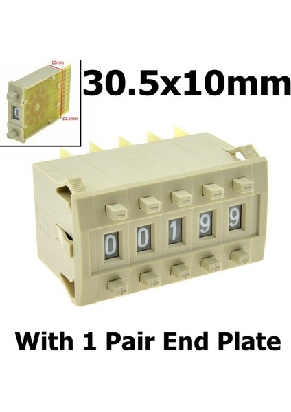 Ayar Çarkı Anahtarı Bcd Ikili Anahtar 8421C 0-9 Haneli Ayar Çarkı Itme Tekeri Ondalık Anahtarlar 22X8MM 16X6MM Plaka Montaj Bej Siyah (Yurt Dışından)