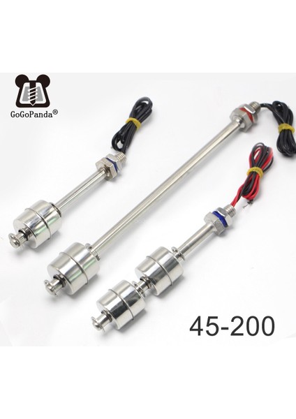 M10 * 100MM Çift Seviye Kontrolü Paslanmaz Çelik Su Seviyesi Sensörü Sıvı Şamandıra Anahtarı 220V 1.5A 50W 45-120MM Normal Yakın (Yurt Dışından) fiyatları