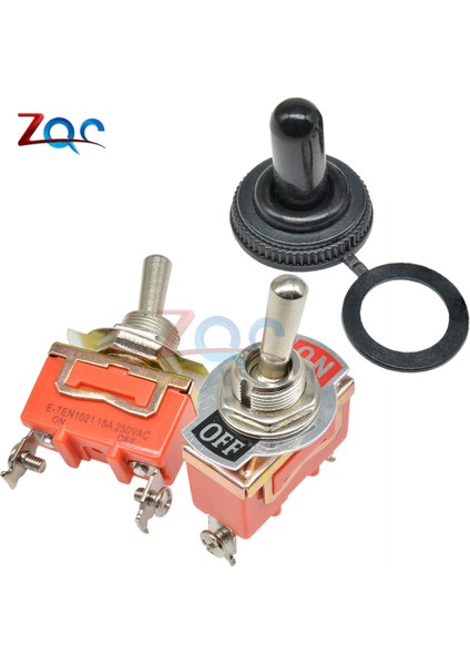 Mini Otomatik Geçiş Anahtarı Ac 250 V 15A 2 Pin Dpdt Açık/kapalı 2 Pozisyon E-TEN1021 Bakır Kontak Su Geçirmez Kapak Turuncu (Yurt Dışından) fiyatları