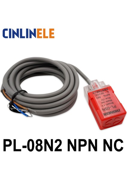PL-08N2 8mm Algılama Dc Npn Nc Küp Endüktif Ekran Kalkan Tipi Yakınlık Anahtarı LP08 Yakınlık Sensörü 17*17*35 (Yurt Dışından)
