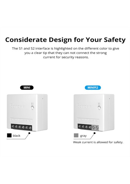 Sonoff Mınır2 - Iki Yönlü Akıllı Anahtar 2 Yollu Wifi Akıllı Anahtar Ewelink App Üzerinden Küçük Gövde Zamanlama Uzaktan Kumanda Alexa Google Home Ifttt'yi Destekleyin (Yurt Dışından) fiyatları