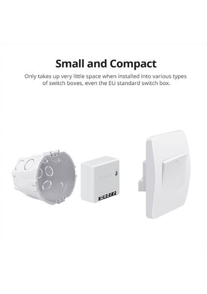 Sonoff Mınır2 - Iki Yönlü Akıllı Anahtar 2 Yollu Wifi Akıllı Anahtar Ewelink App Üzerinden Küçük Gövde Zamanlama Uzaktan Kumanda Alexa Google Home Ifttt'yi Destekleyin (Yurt Dışından) modelleri