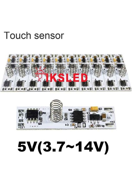 Bahar Anahtarı LED Dimmer Kontrol Anahtarı Dokunmatik Sensör Anahtarı LED Işık Şeridi Içın Dc 12 V Kapasitif Dokunmatik Sensör Anahtarı Bobin (Yurt Dışından)