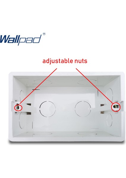 146*86MM Duvar Anahtarı ve Soket Wallpad Kaset Evrensel Beyaz Duvar Arka Bağlantı Kutusu Için Montaj Kutusu (Yurt Dışından) indirimleri