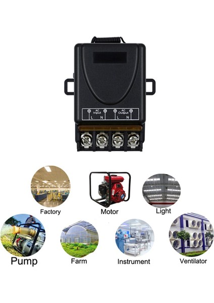 Rubrum 433 Mhz Kablosuz Rf Uzaktan Kumanda Anahtarı 220 V Ac 30A Röle Yüksek Güç Yük Alıcısı Açık Kapalı Su Pompası Anahtarı (Yurt Dışından) fırsatları