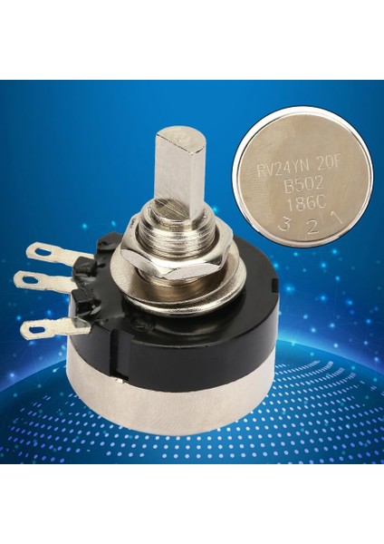 Yüksek Doğruluk Tek Daire Karbon Film Potansiyometre 5k Direnç RV24YN20F B502 (Yurt Dışından)