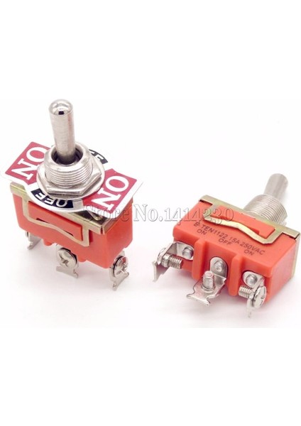 Adet Yenı Geçiş Anahtarı Geçiş Rocker Anahtarları E-TEN1122 3pın On-Off-On 15A 250 V (Yurt Dışından) fiyatları
