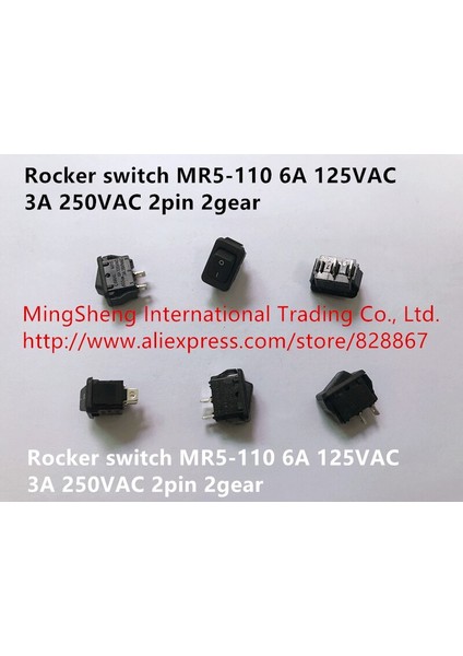 Orijinal Yeni 100% Ithal Basmalı Anahtar MR5-110 6A 125VAC 3A 250VAC 2pin 2 Dişli (Yurt Dışından) fiyatları