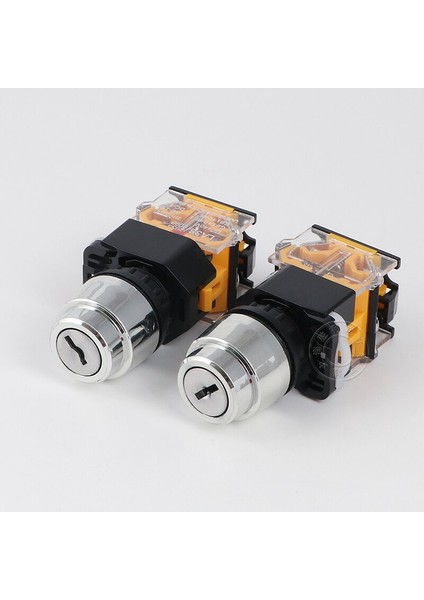P200 660V Elektrik Döner Anahtar Düğmesi 22MM 2 Pozisyon Seçici Güç Anahtarı Anahtarı Kendinden Kilitli 1no 1nc LA38-11Y2 (Yurt Dışından)
