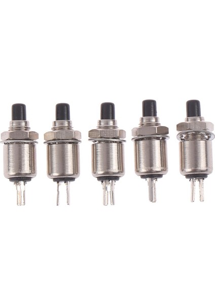 5 Adet 5mm 0.5A Yay Dönüşlü Anlık Basmalı Düğme Anahtarı DS-402 (Yurt Dışından)