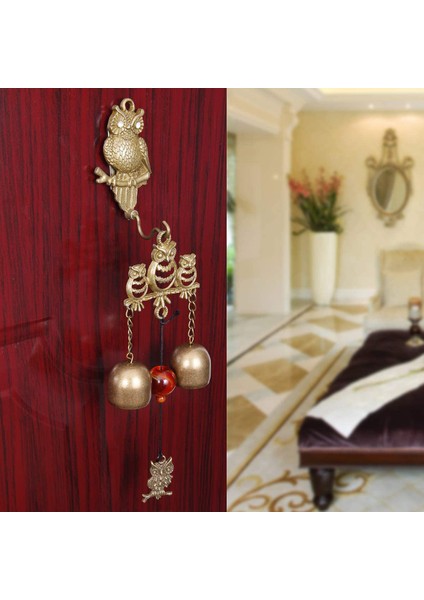 Baykuş Kapı Zilleri, Manyetik Emme Metal Duvara Monte Rustik Kapı Zili Bahçe Asılı Baykuş Çanları Iç Mekan Dış Mekan Dekorasyonu (Yurt Dışından) fiyatları