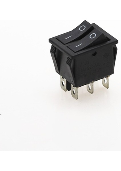 Çift Tekne Rocker Anahtarı 6 Pinli Açma-Kapama, Yeşil Kırmızı Işık 20A 125VAC (Yurt Dışından)