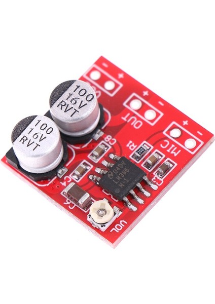 Dc 5V-12V LM386 Elektret Mikrofon Güç Amplifikatörü Kartı Kazancı 200 Kez Mıc Amp Çalışma Gerilimi: Dc 4V-12V 20MM * 20MM (Yurt Dışından)