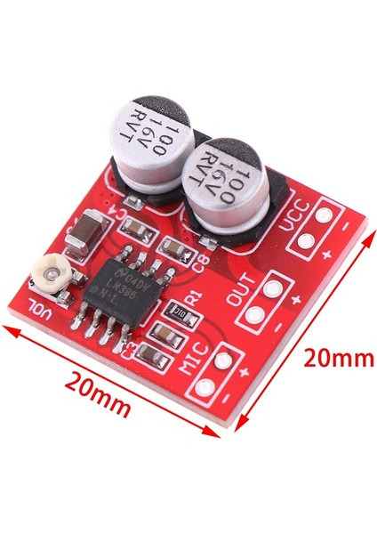 Dc 5V-12V LM386 Elektret Mikrofon Güç Amplifikatörü Kartı Kazancı 200 Kez Mıc Amp Çalışma Gerilimi: Dc 4V-12V 20MM * 20MM (Yurt Dışından) modelleri