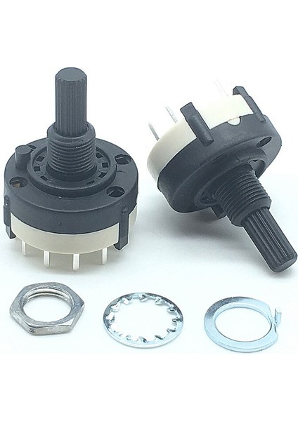 5 Adet RS26 2 Kutuplu 6 Pozisyon Seçilebilir Bant Döner Kanal Seçici Anahtarı Kolu Uzunluğu 20 mm Topuzu ile (Yurt Dışından) modelleri