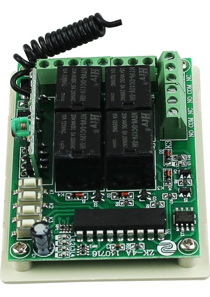 Dc 12V 4ch 1ch Bağımsız Röle Kablosuz Uzaktan Işık Anahtarı 2ch Anlık + 2ch Geçiş Anahtarı 315MHZ / 433MHZ (Yurt Dışından)