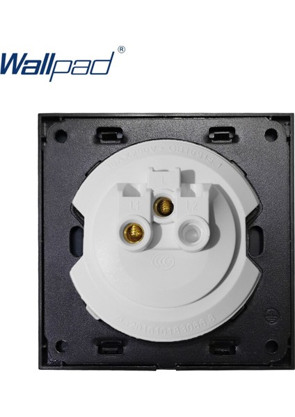 Wallpad 2019 Yeni Varış 1 Gang 1 Yollu Rastgele Tıklama Düğmesi Duvar Işık Anahtarı LED Göstergesi ile Kristal Cam Panel 16A (Yurt Dışından) modelleri