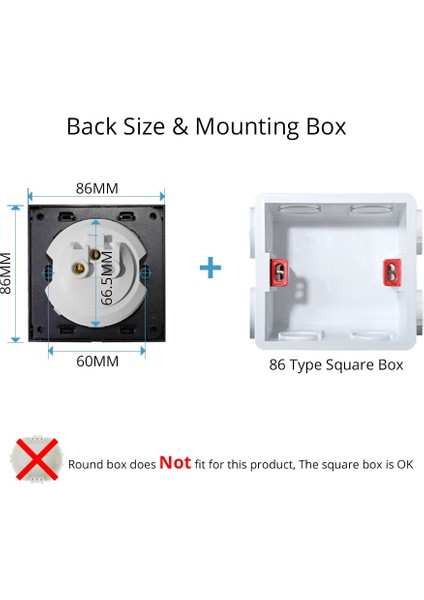Wallpad 2019 Yeni Varış 1 Gang 1 Yollu Rastgele Tıklama Düğmesi Duvar Işık Anahtarı LED Göstergesi ile Kristal Cam Panel 16A (Yurt Dışından) fırsatları