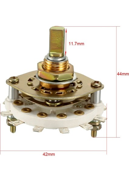 Uxcell 1/2/3/4 Kutuplu 3/4/5/8 Pozisyon 1/2 Güverte Bant Kanalı Döner Anahtar Seçici Topuzu ile Tv Endüstriyel Makinede Kullanılan (Yurt Dışından) modelleri