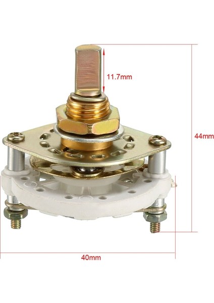 Uxcell 1/2/3/4 Kutuplu 3/4/5/8 Pozisyon 1/2 Güverte Bant Kanalı Döner Anahtar Seçici Topuzu ile Tv Endüstriyel Makinede Kullanılan (Yurt Dışından) fırsatları