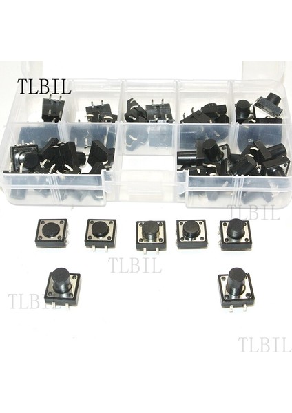 Models 45 Adet 12*12 Inceliğini Anahtarı Dokunsal Basmalı Düğme Anahtarı Kiti Yükseklik: 4.3 mm ~ 12 mm Dıp 4 P Anahtarı 12X12 Anahtar Anahtarı (Yurt Dışından) fiyatları