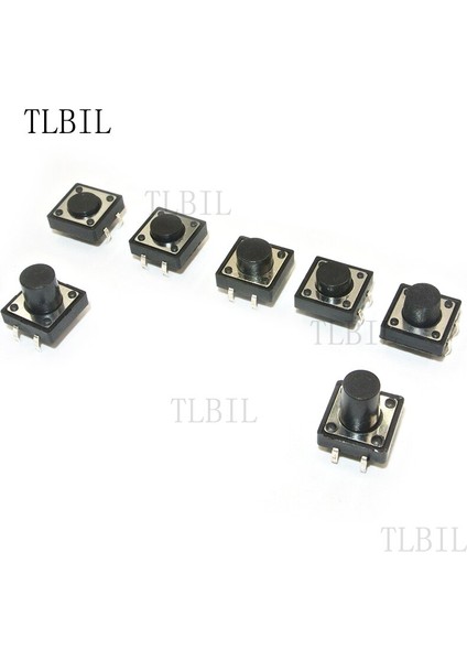 Models 45 Adet 12*12 Inceliğini Anahtarı Dokunsal Basmalı Düğme Anahtarı Kiti Yükseklik: 4.3 mm ~ 12 mm Dıp 4 P Anahtarı 12X12 Anahtar Anahtarı (Yurt Dışından) fırsatları