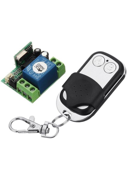 433MHZ 12V Tek Kanallı Öğrenme Kodu Denetleyici Erişim Kontrolü Uzaktan Kumanda Anahtarı 2 Düğme Verici ile (Yurt Dışından) fiyatları